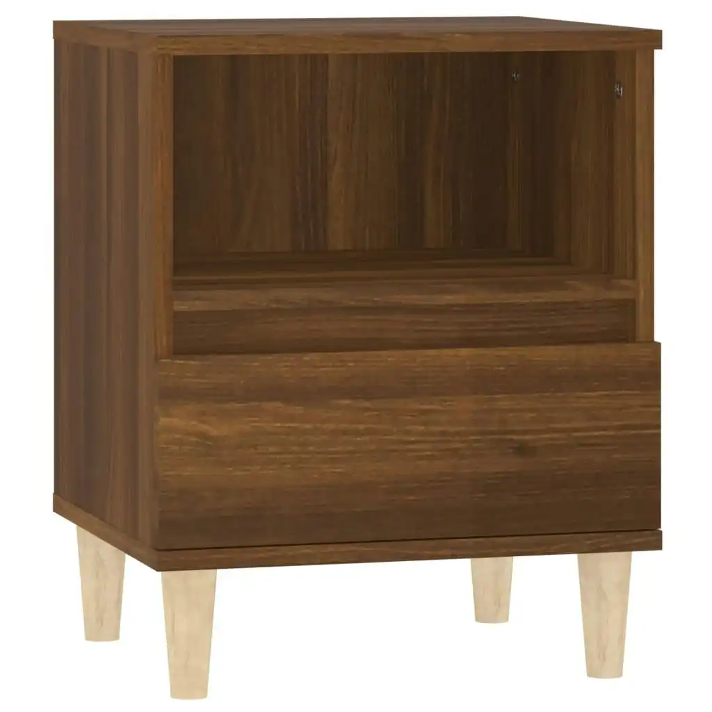 Bedside Cabinet Brown Oak 40x35x50 cm 821808