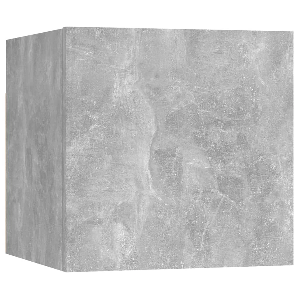 Bedside Cabinet Concrete Grey 30.5x30x30 cm Engineered Wood 3079718