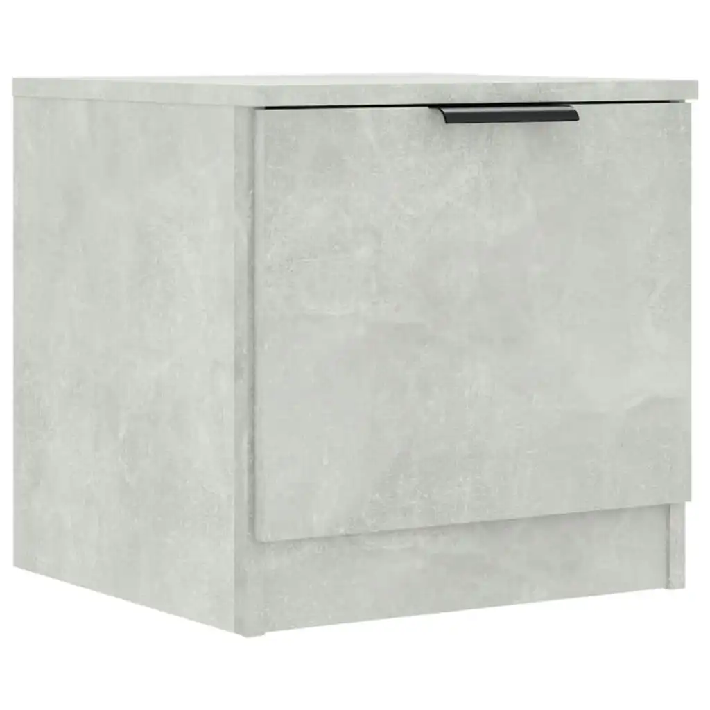 Bedside Cabinet Concrete Grey 40x39x40 cm 811204