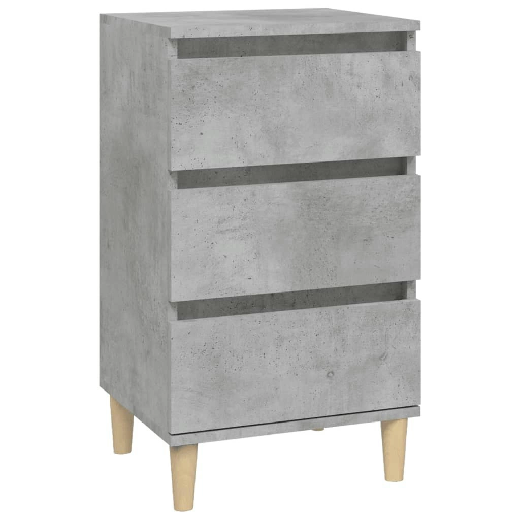 Bedside Cabinet Concrete Grey 40x35x70 cm Engineered Wood 819664