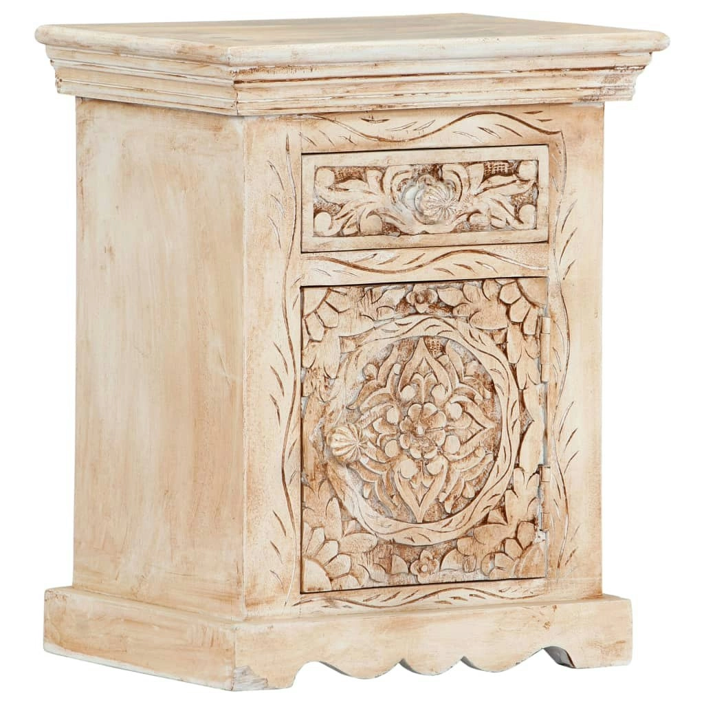 Bedside Cabinet 40x30x50 cm Solid Mango Wood 249876