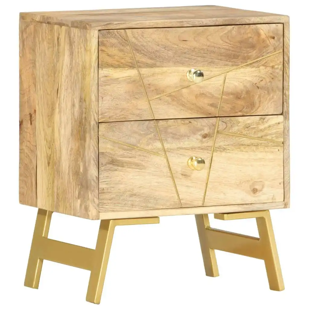 Bedside Cabinet 40x30x50 cm Solid Mango Wood 285876