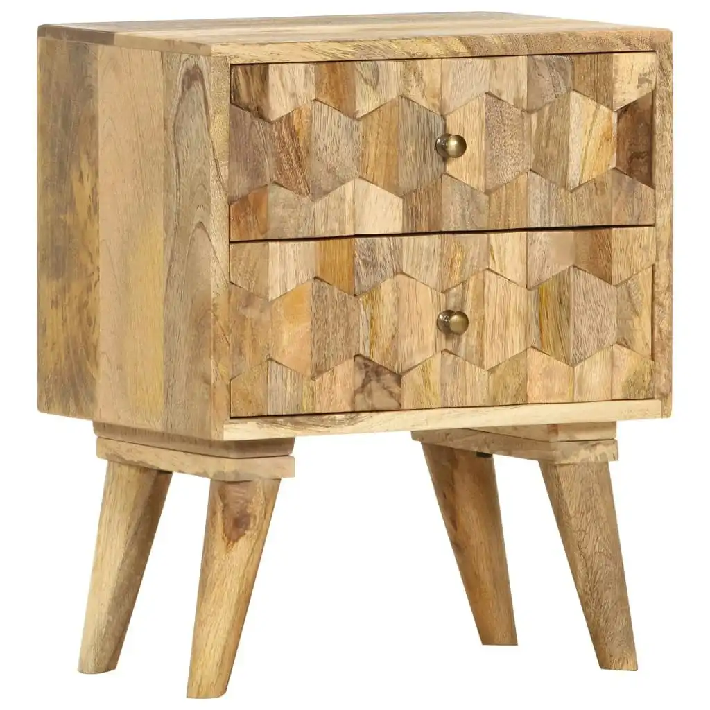 Bedside Cabinet 40x30x50 cm Solid Mango Wood 286125