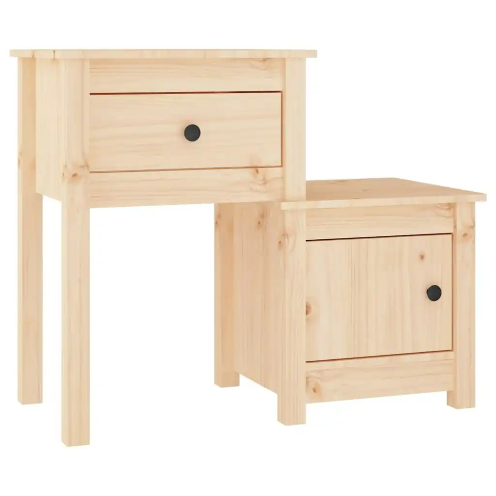 Bedside Cabinet 79.5x38x65.5 cm Solid Wood Pine 814539