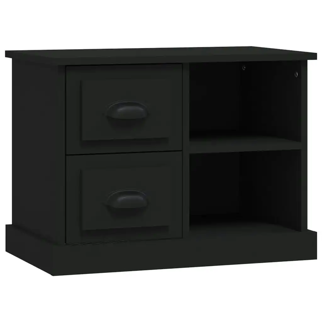 Bedside Cabinet Black 60x35.5x45 cm 816369