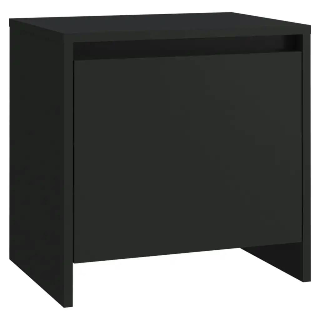 Bedside Cabinet Black 45x34x44.5 cm Engineered Wood 809865