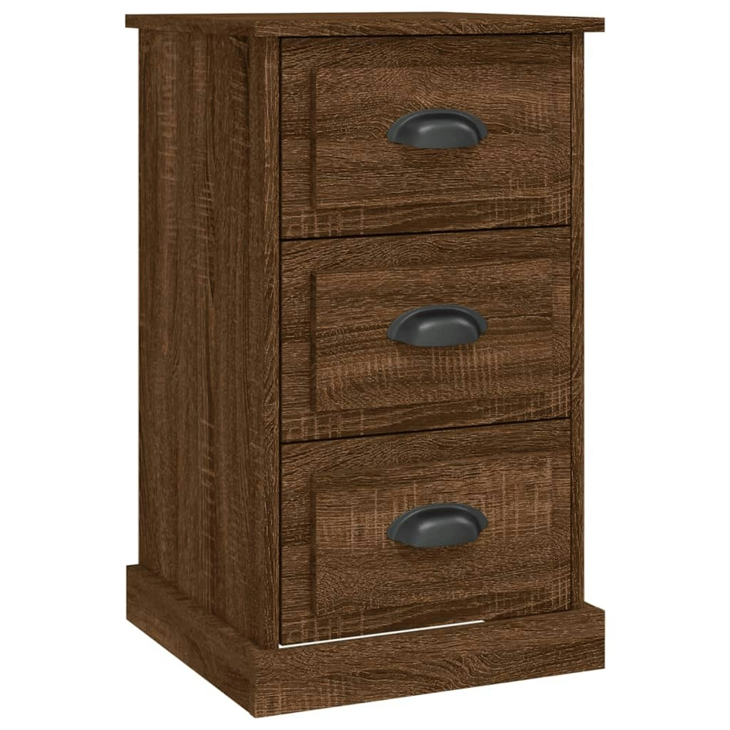 Bedside Cabinet Brown Oak 39x39x67 cm Engineered Wood 816167