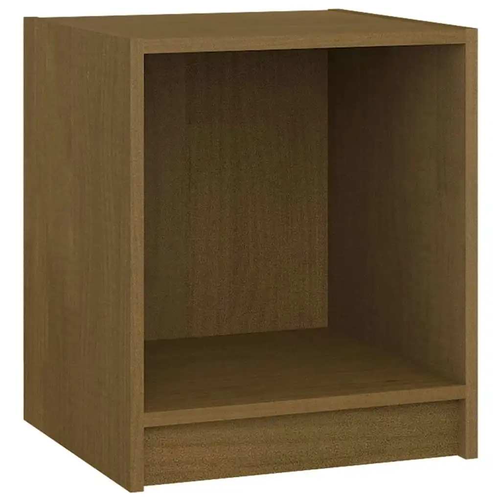 Bedside Cabinet Honey Brown 35.5x33.5x41.5 cm Solid Pinewood 809925