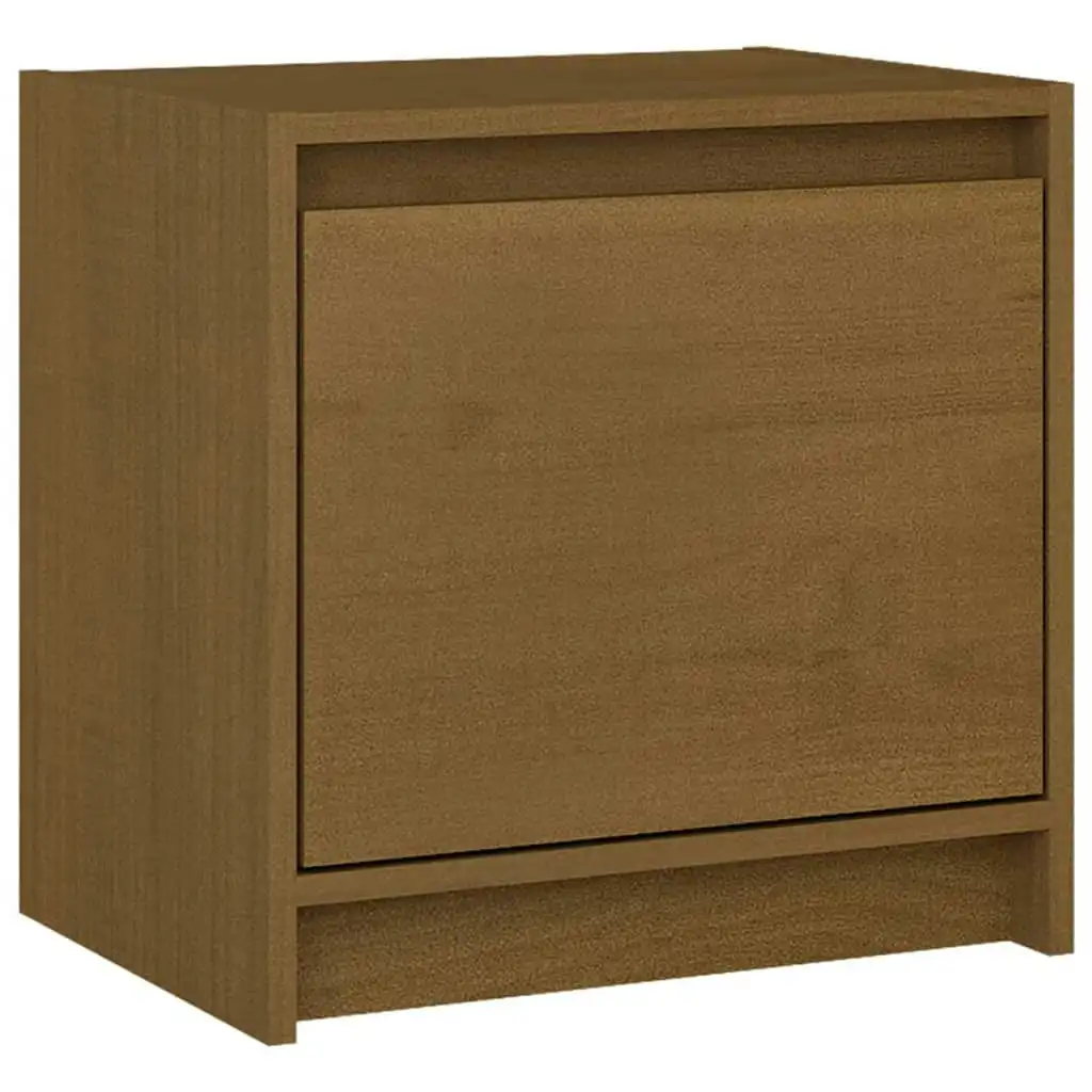 Bedside Cabinet Honey Brown 40x30.5x40 cm Solid Pinewood 808119