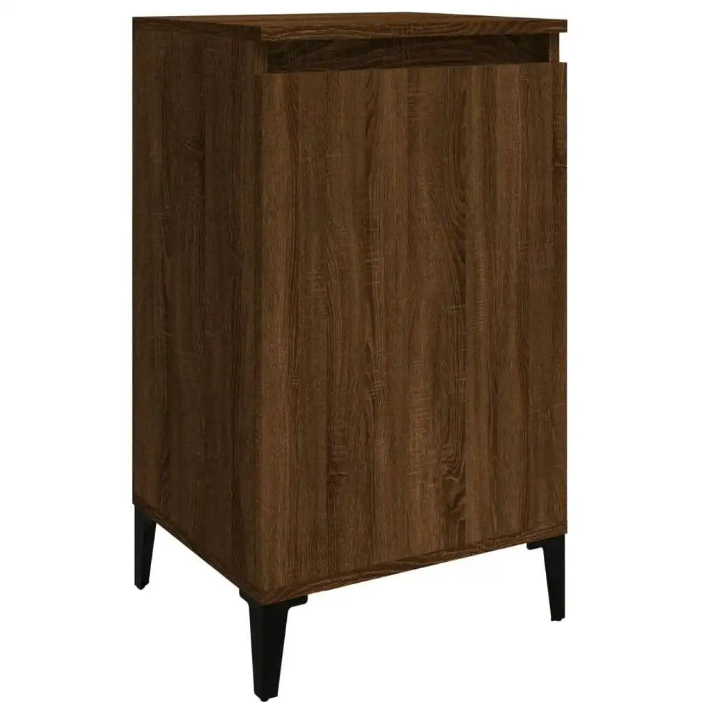 Bedside Cabinet Brown Oak 40x35x70 cm Engineered Wood 819658