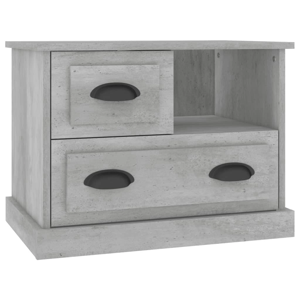 Bedside Cabinet Concrete Grey 60x39x45 cm 816364