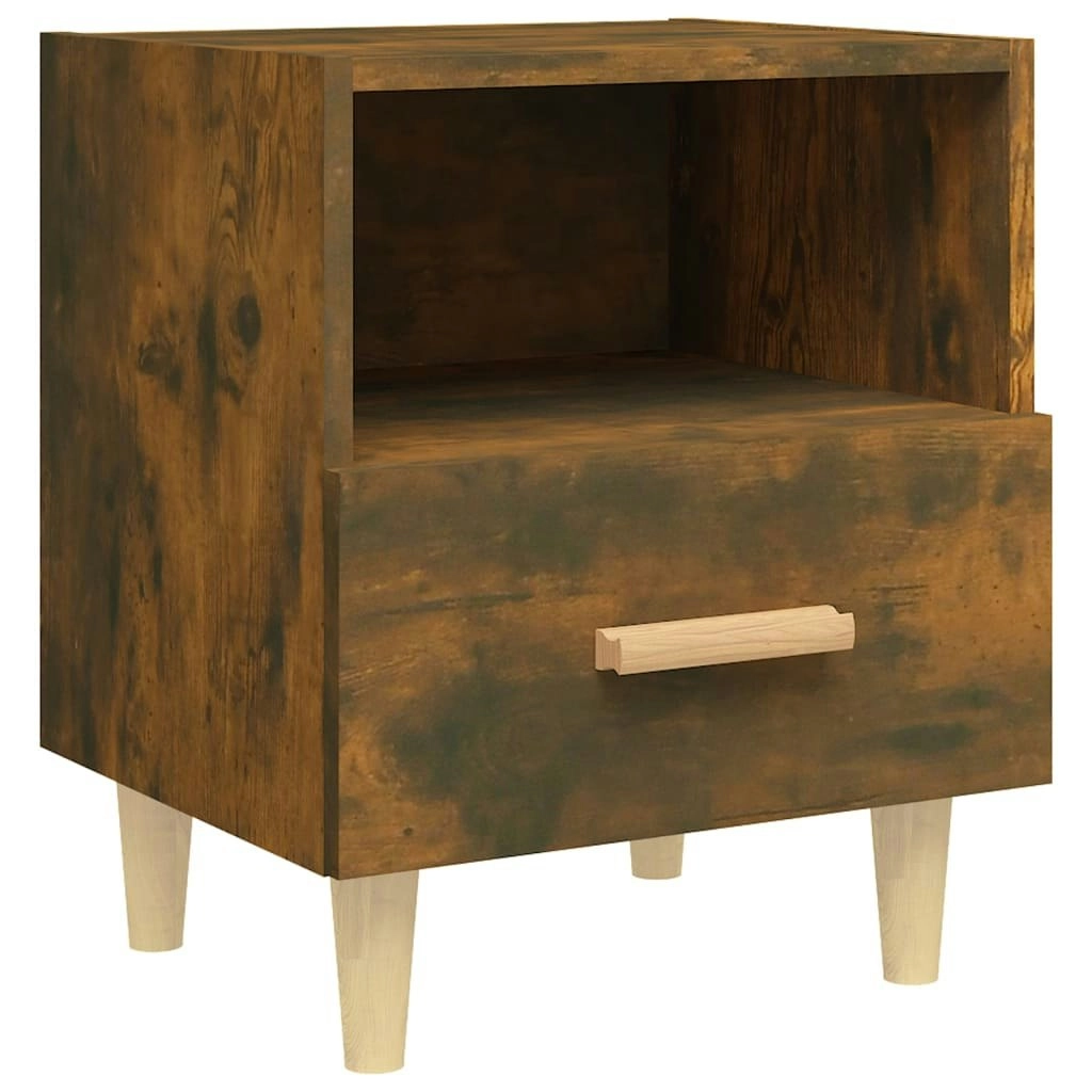 Bedside Cabinet Smoked Oak 40x35x47 cm 817297