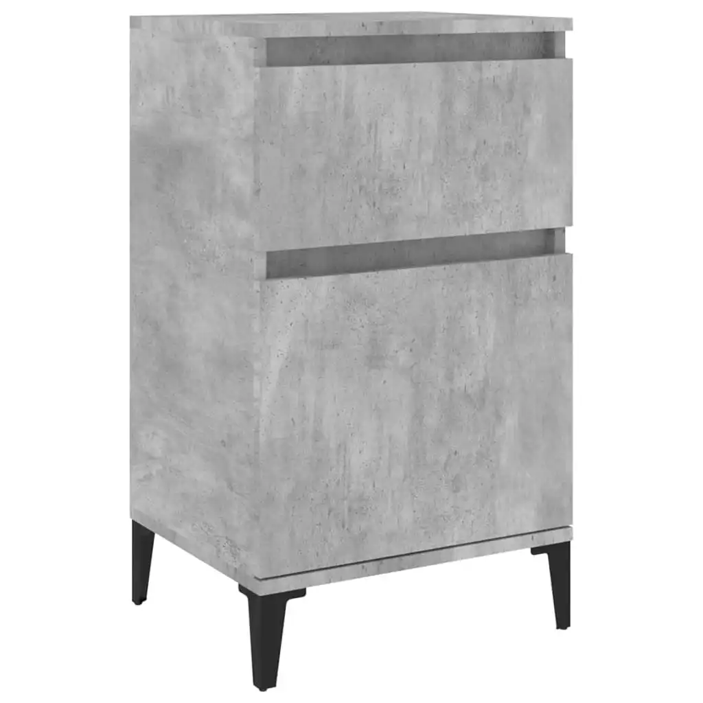 Bedside Cabinet Concrete Grey 40x35x70 cm 819716