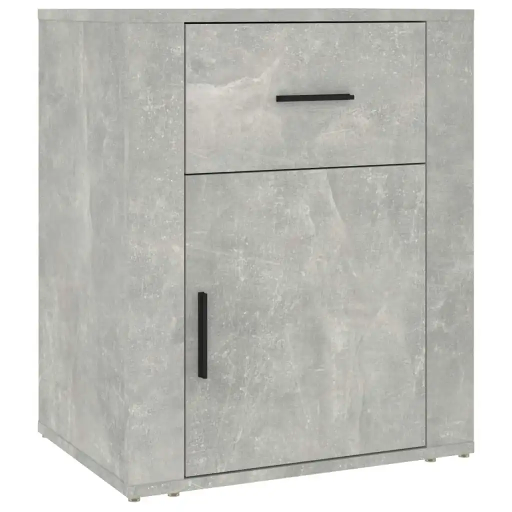 Bedside Cabinet Concrete Grey 50x36x60 cm Engineered Wood 816724