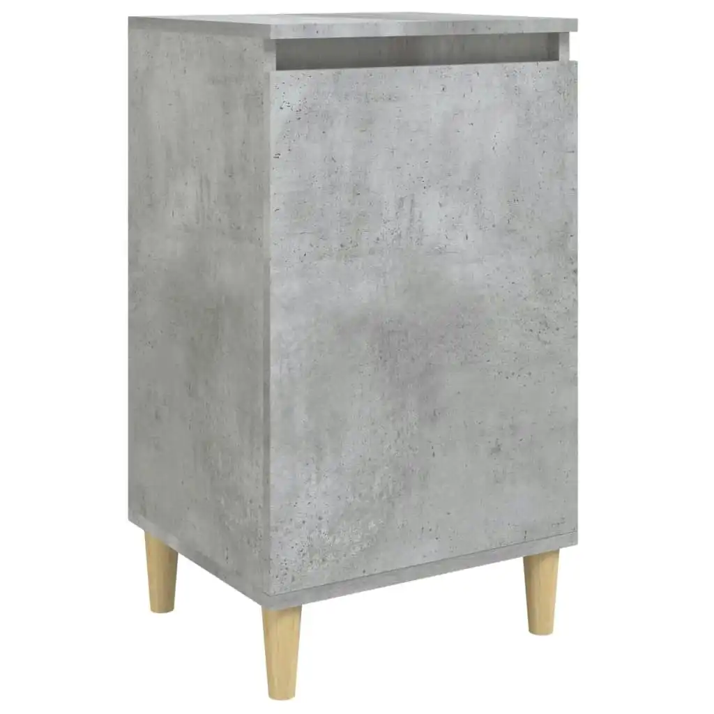 Bedside Cabinet Concrete Grey 40x35x70 cm Engineered Wood 819636