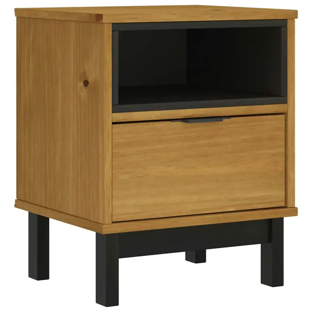 Bedside Cabinet FLAM 40x35x50 cm Solid Wood Pine 357812