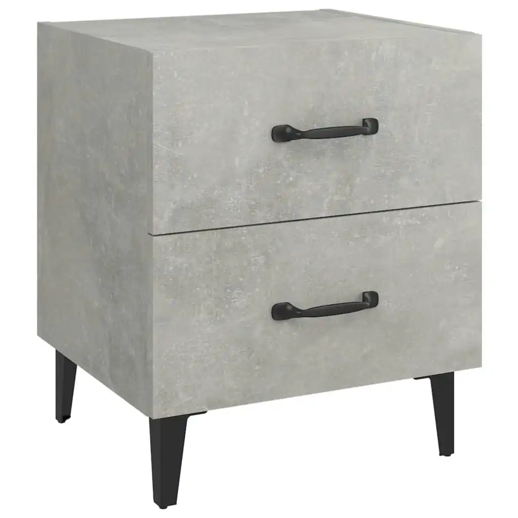 Bedside Cabinet Concrete Grey 40x35x47.5 cm 811996