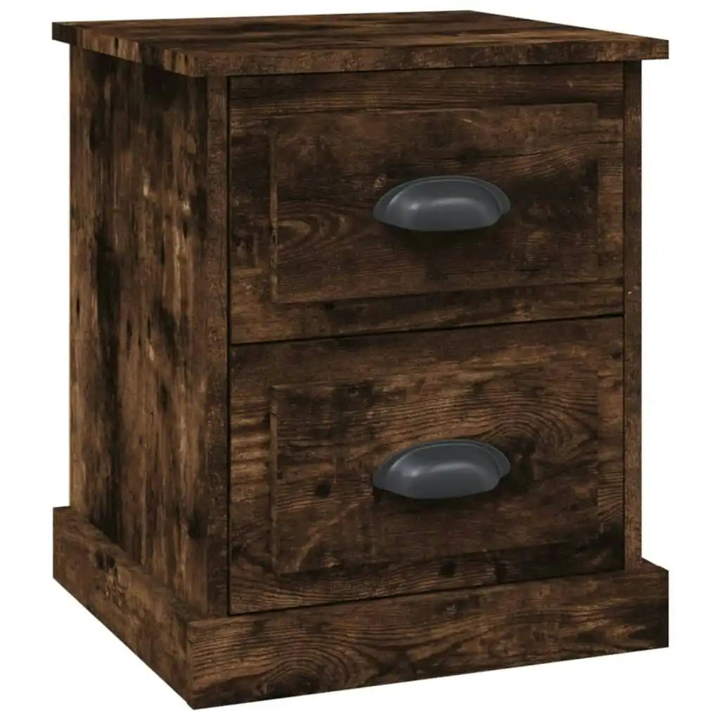 Bedside Cabinet Smoked Oak 39x39x47.5 cm Engineered Wood 816154