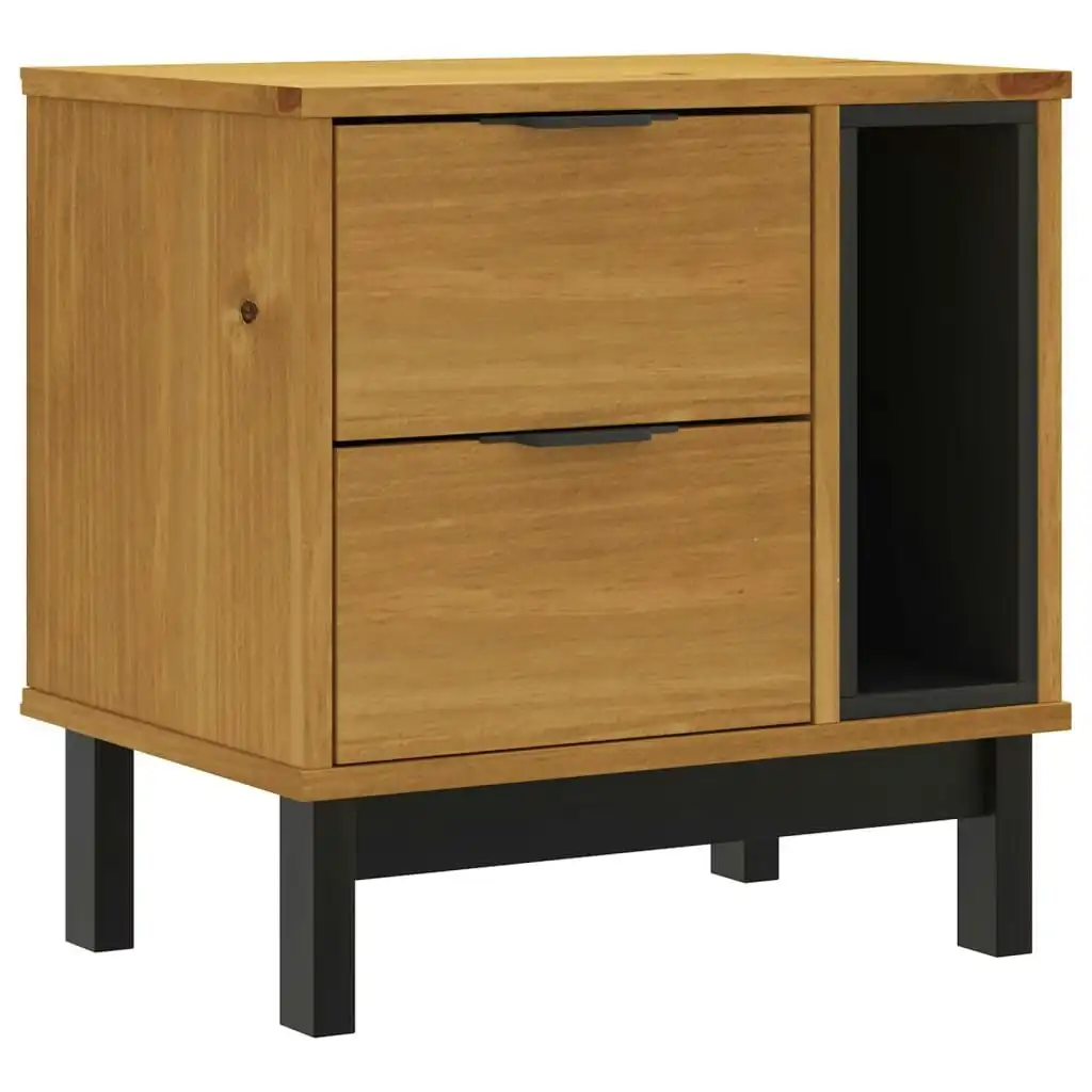 Bedside Cabinet FLAM 49x35x50 cm Solid Wood Pine 357813