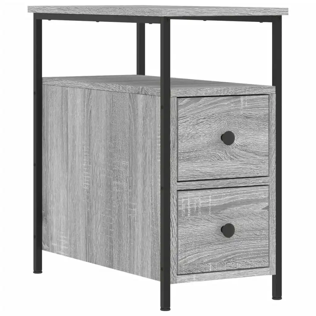 Bedside Cabinet Grey Sonoma 30x60x60 cm Engineered Wood 826069