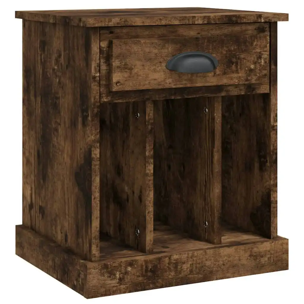 Bedside Cabinet Smoked Oak 43x36x50 cm 816354