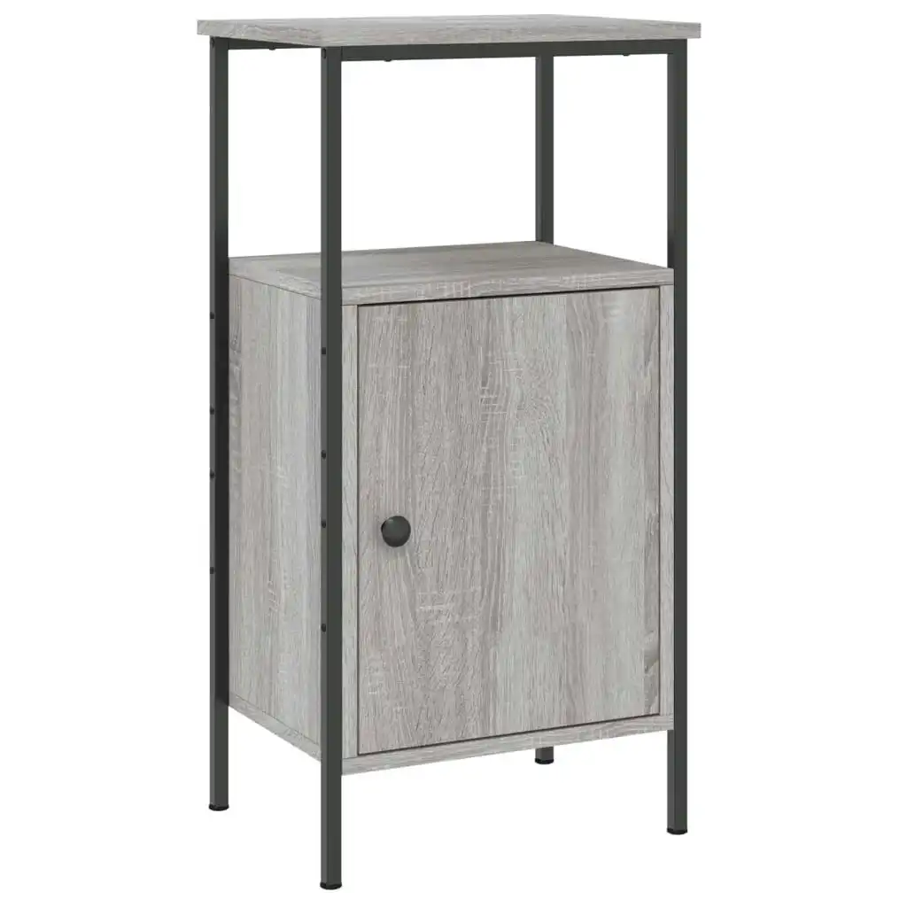 Bedside Cabinet Grey Sonoma 41x31x80 cm Engineered Wood 825929