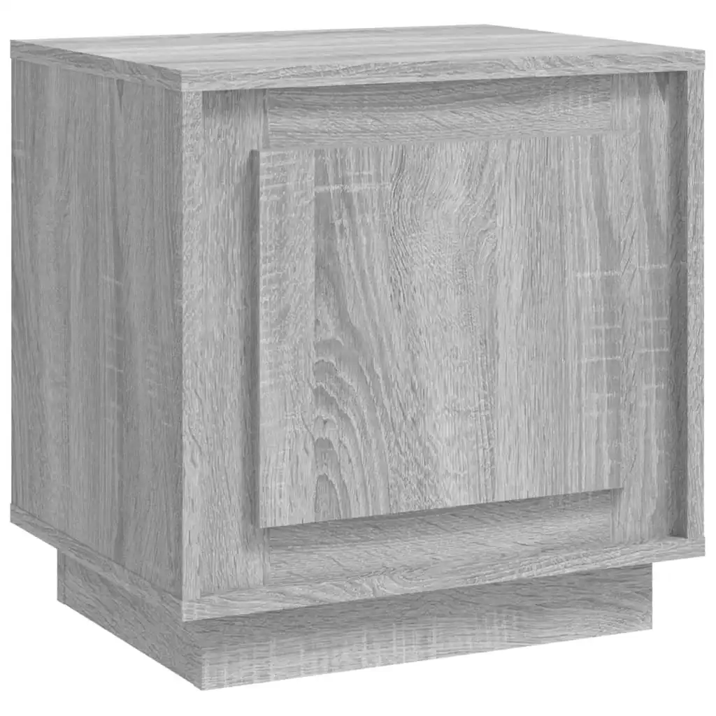 Bedside Cabinet Grey Sonoma 44x35x45 cm Engineered Wood 819848