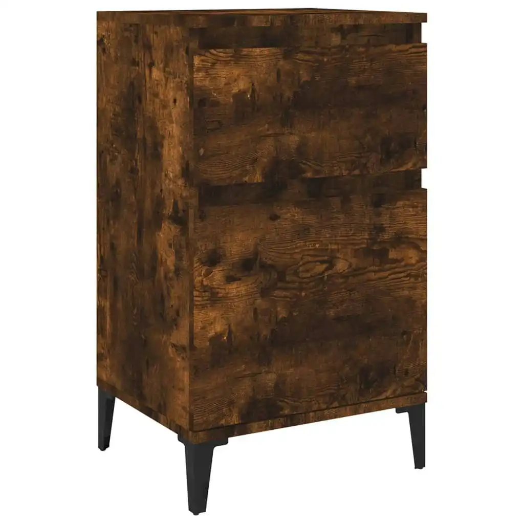 Bedside Cabinet Smoked Oak 40x35x70 cm 819718