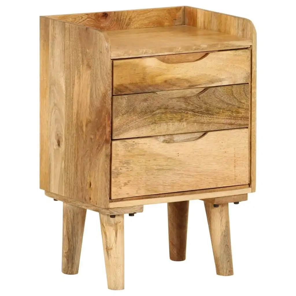 Bedside Cabinet Solid Mango Wood 40x30x59.5 cm 246788