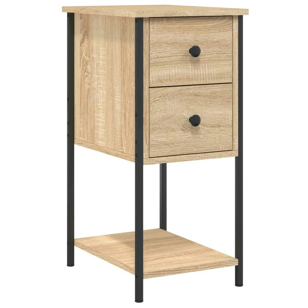 Bedside Cabinet Sonoma Oak 32x42x70 cm Engineered Wood 826095