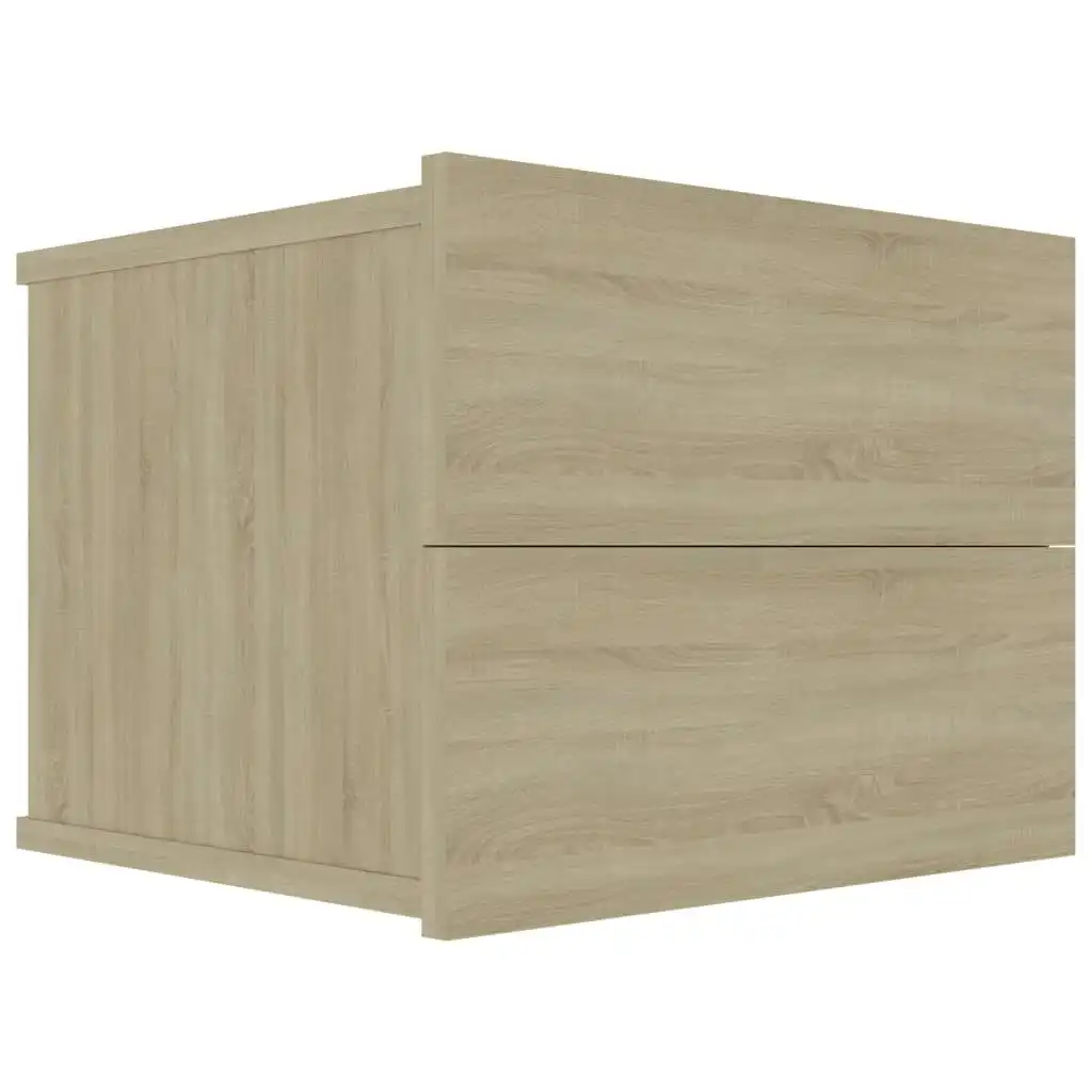 Bedside Cabinet Sonoma Oak 40x30x30 cm Engineered Wood 801059