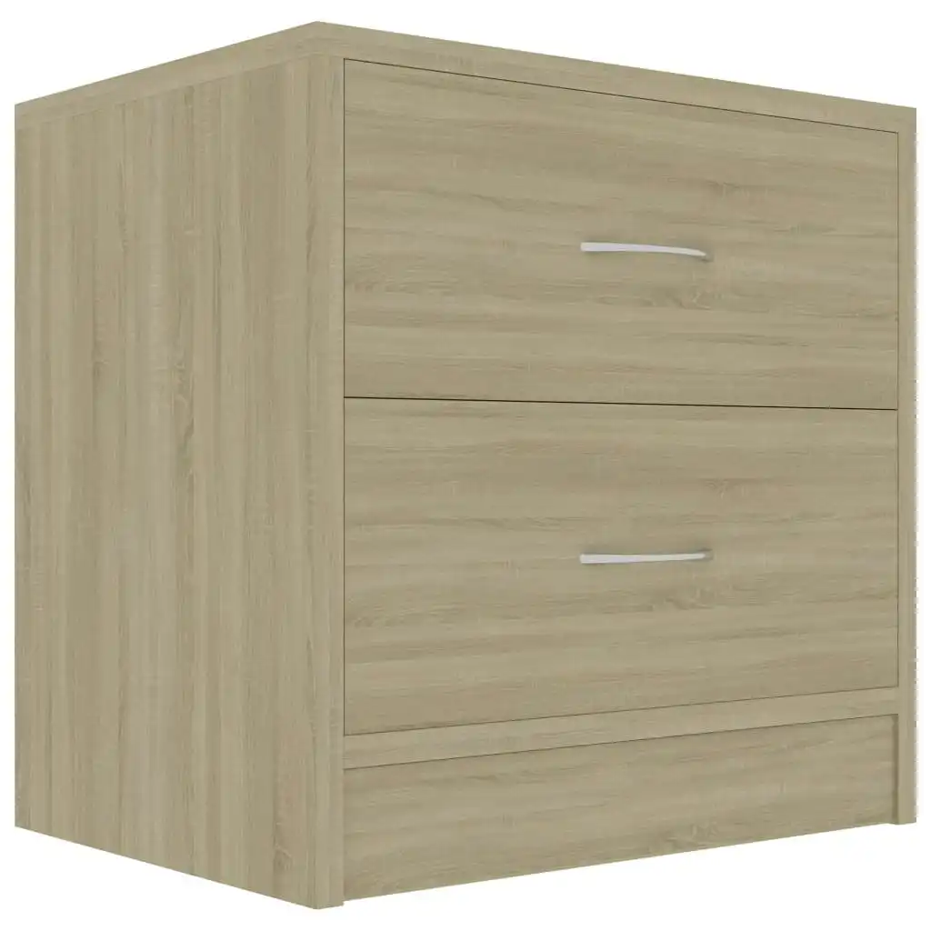 Bedside Cabinet Sonoma Oak 40x30x40 cm Engineered Wood 801041