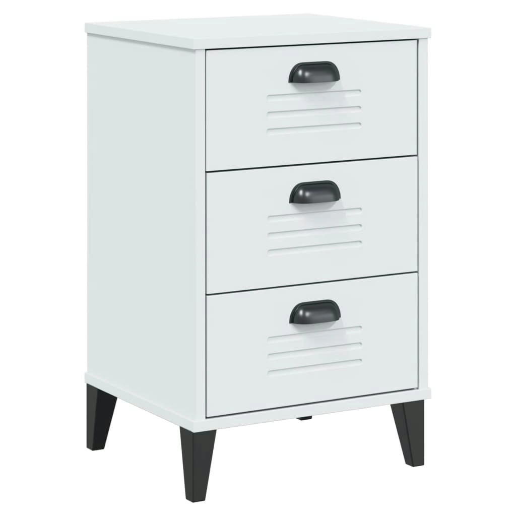 Bedside Cabinet VIKEN White Engineered Wood 374911