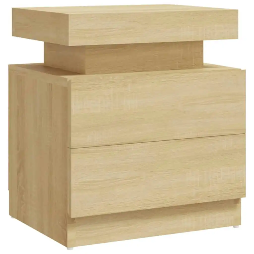 Bedside Cabinet Sonoma Oak 45x35x52 cm Engineered Wood 326852