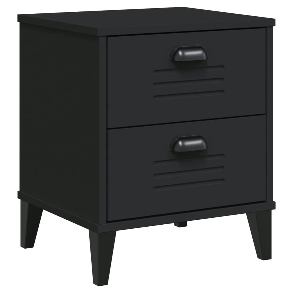 Bedside Cabinet VIKEN Black Engineered Wood 374909