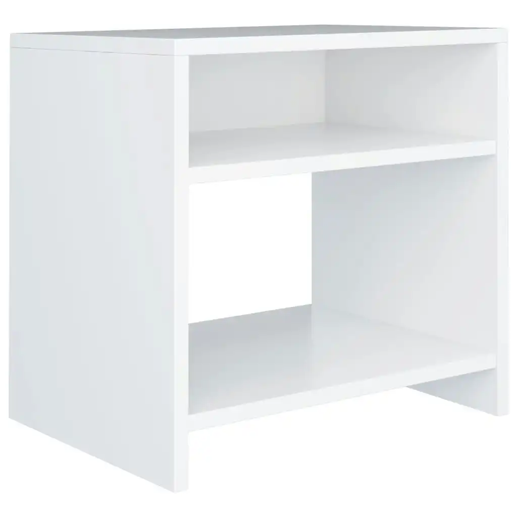 Bedside Cabinet White 40x30x40 cm Engineered Wood 800009