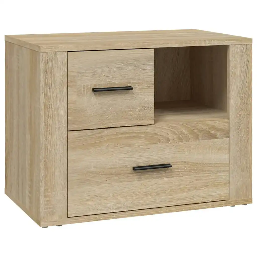 Bedside Cabinet Sonoma Oak 60x36x45 cm Engineered Wood 816739