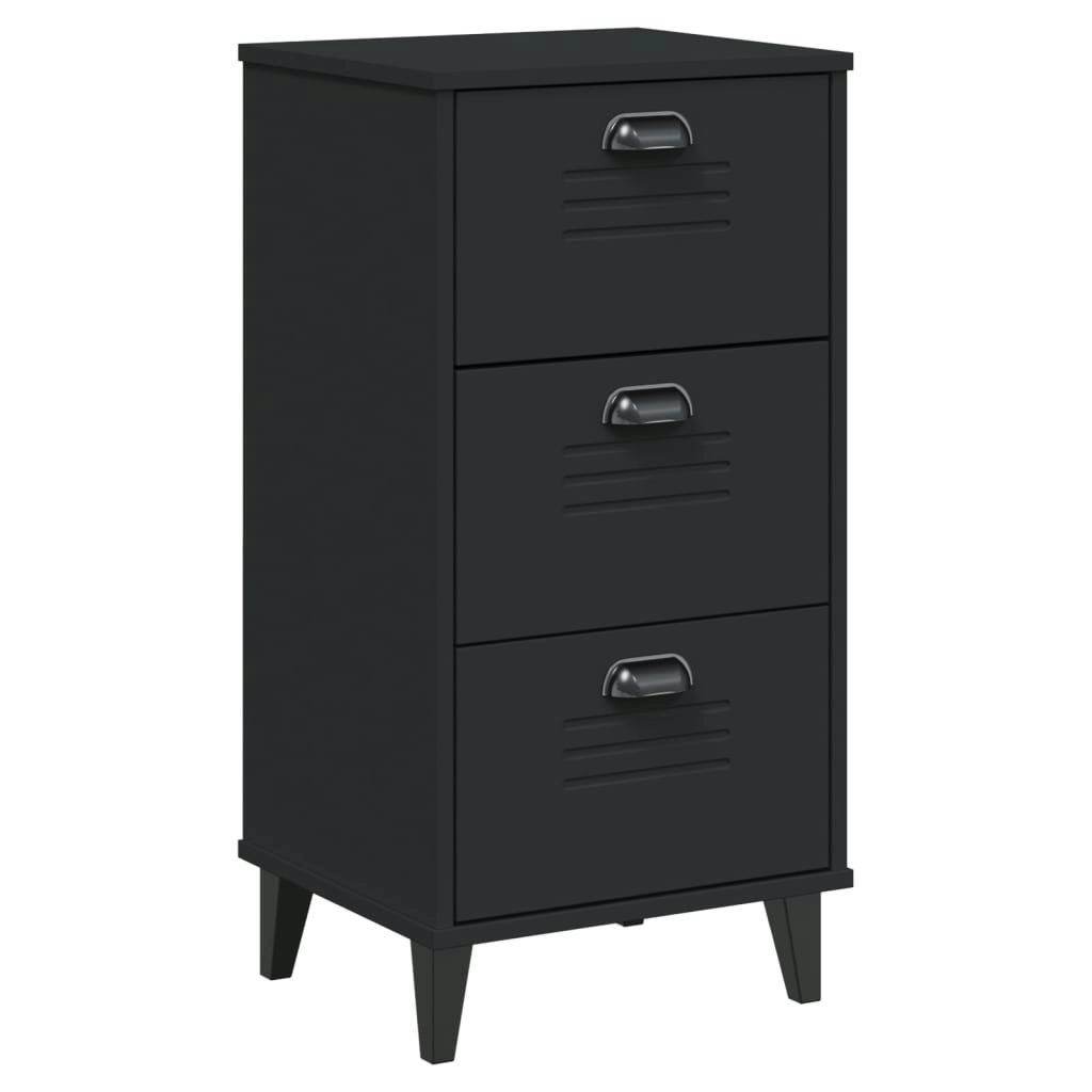 Bedside Cabinet VIKEN Black Engineered Wood 374918