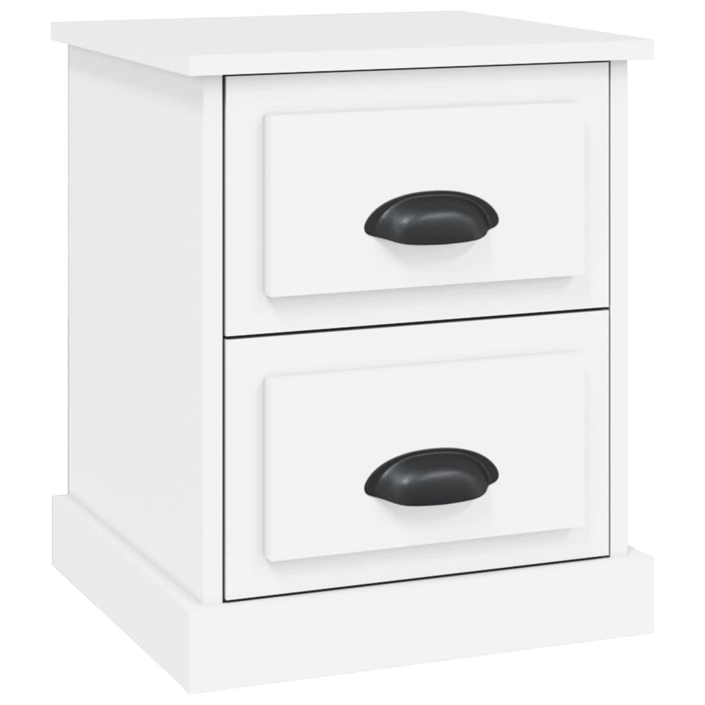 Bedside Cabinet White 39x39x47.5 cm Engineered Wood 816144