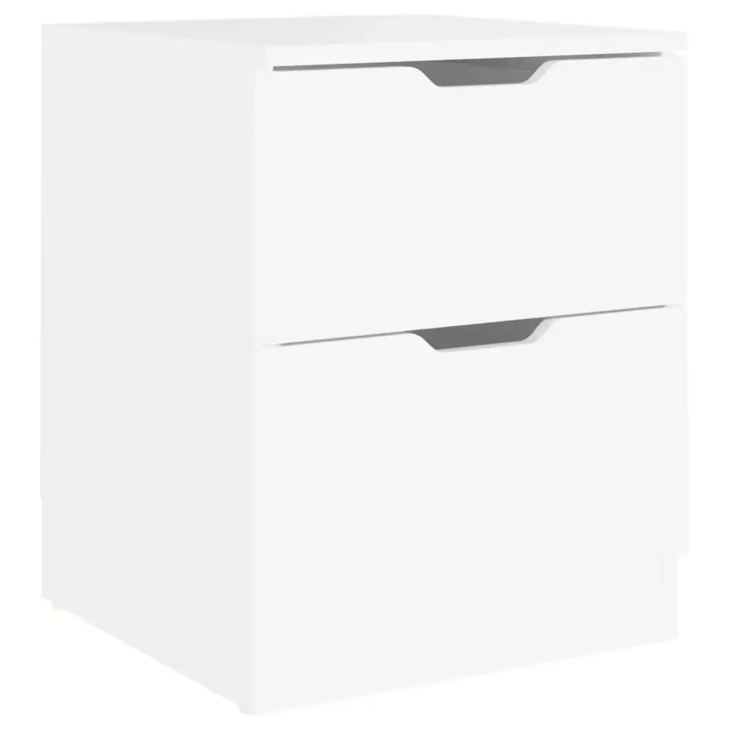 Bedside Cabinet White 40x40x50 cm Engineered Wood 326723