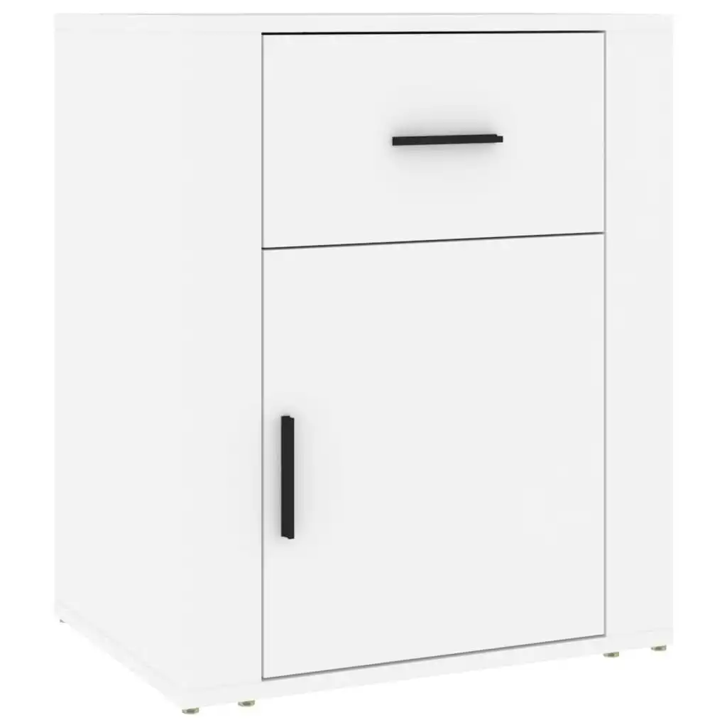 Bedside Cabinet White 50x36x60 cm Engineered Wood 816720