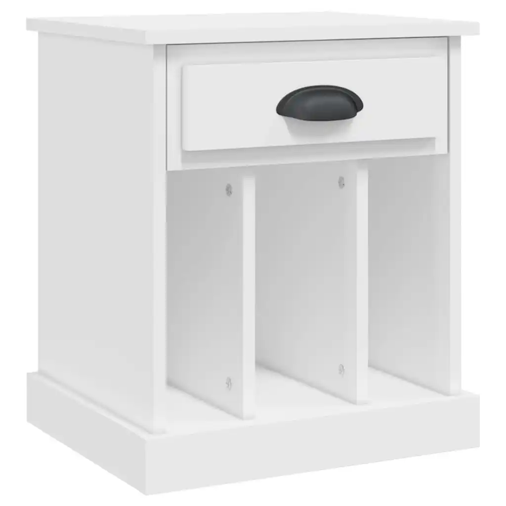 Bedside Cabinet White 43x36x50 cm 816344