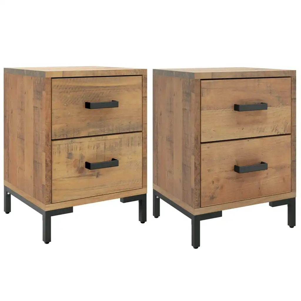 Bedside Cabinets 2 pcs 36x30x45 cm Solid Wood Pine 3120338