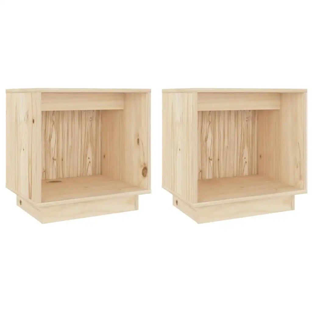 Bedside Cabinets 2 pcs 40x30x40 cm Solid Wood Pine 813336