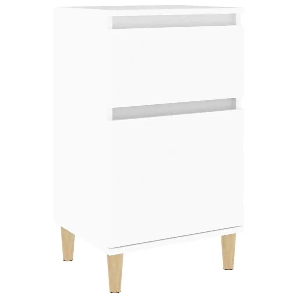 Bedside Cabinet White 40x35x70 cm 819692