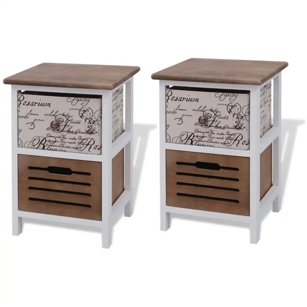 Bedside Cabinets 2 pcs Wood 242883