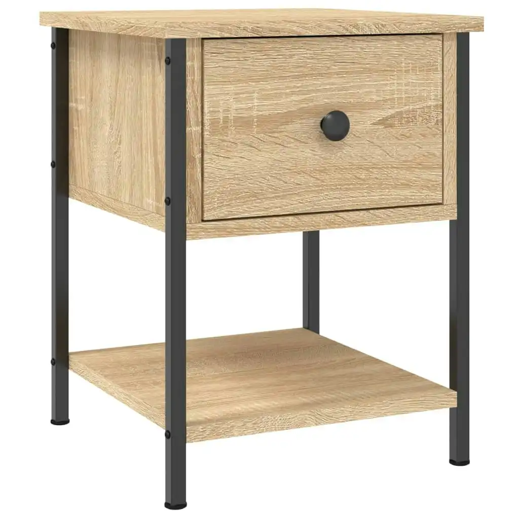 Bedside Table Sonoma Oak 34x35.5x45 cm Engineered Wood 825855