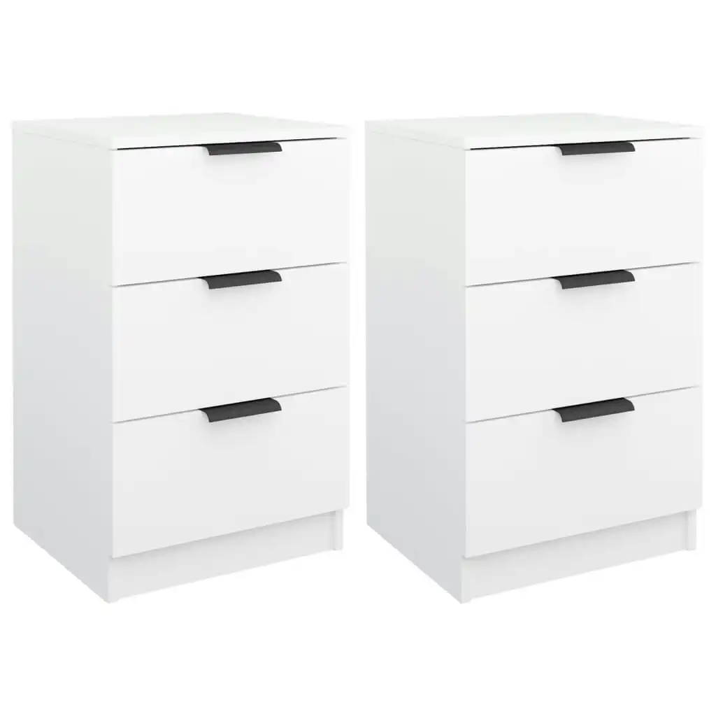 Bedside Cabinets 2 pcs White 40x36x65 cm 811269