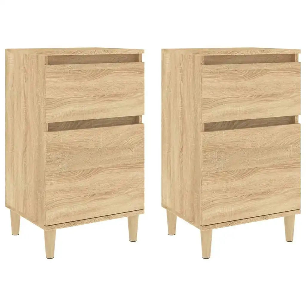 Bedside Cabinets 2 pcs Sonoma Oak 40x35x70 cm 819699