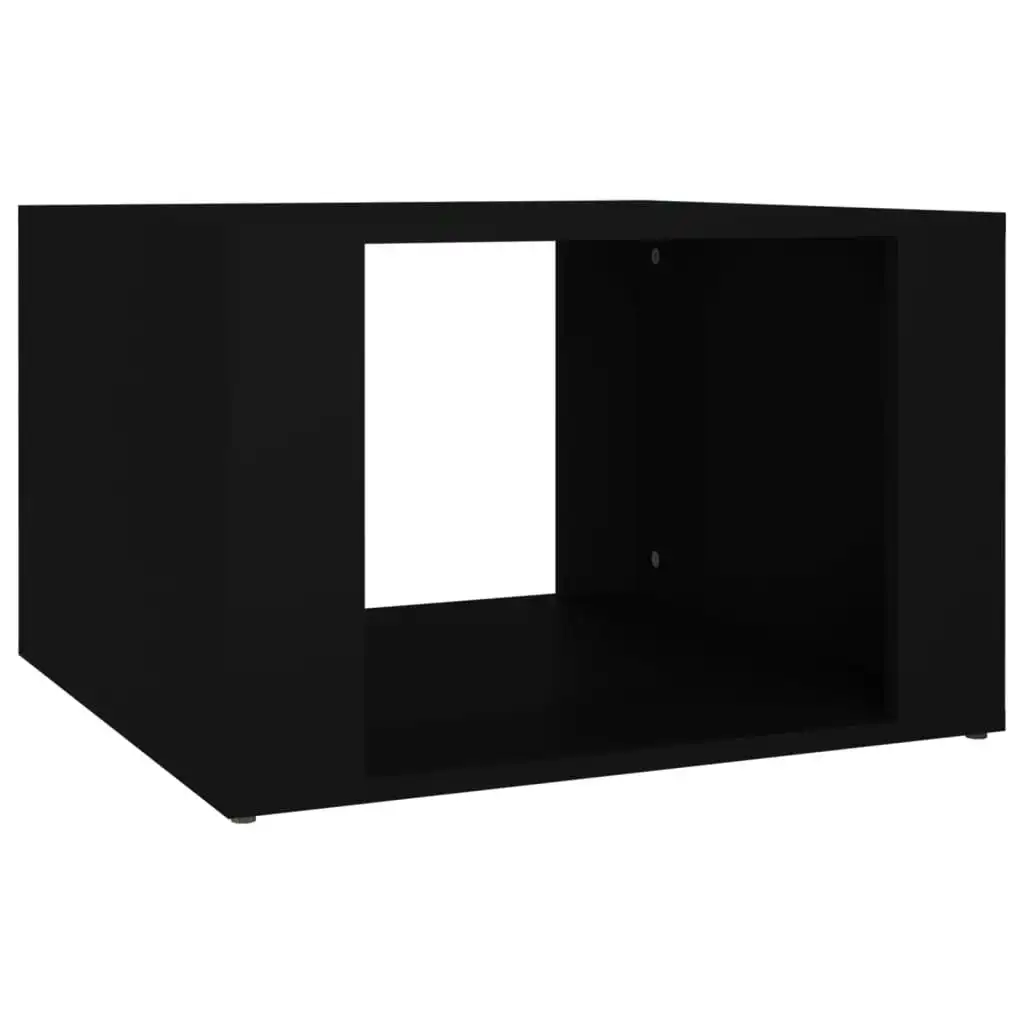 Bedside Table Black 57x55x36 cm Engineered Wood 816553